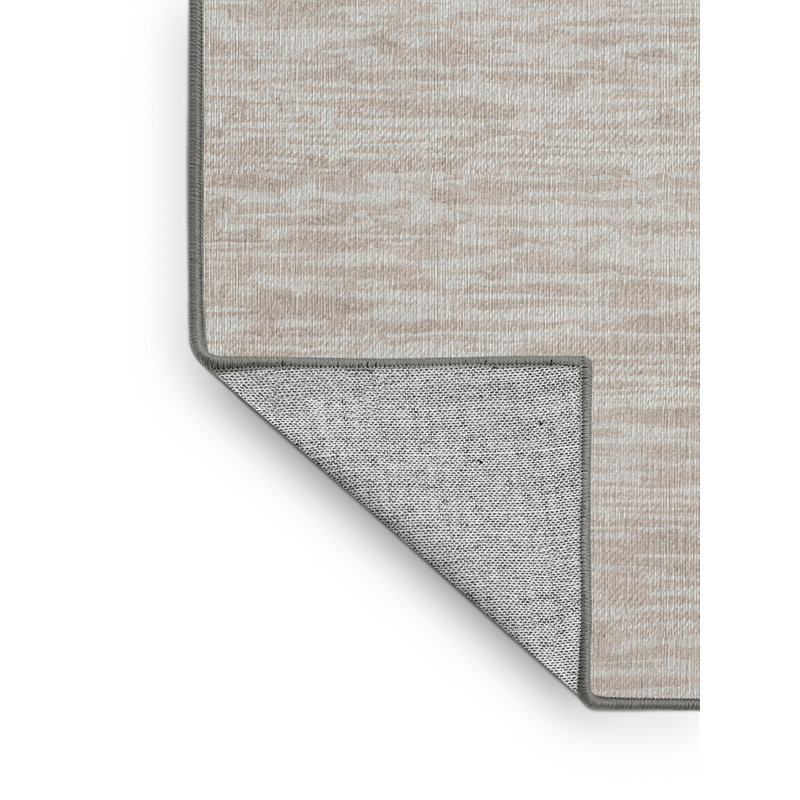 Machine Washable Gray Area Rug, Square 8'