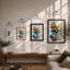 Blooms In Motion Botanical - Single Picture Frame Print-1447887427-1447887424