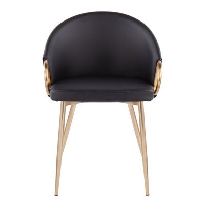 Chaise avec accoudoirs rembourrée Josie