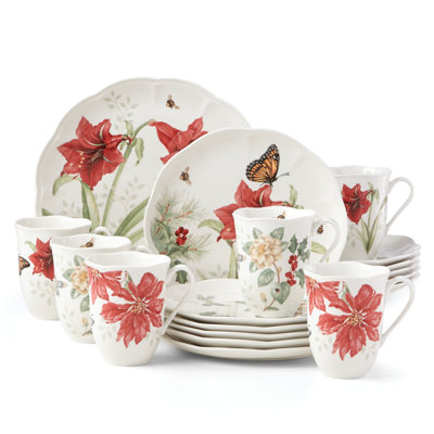 Butterfly Meadow® 18-piece Holiday Dinnerware Set