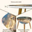 Ensemble de 2 tables basses gigognes Triangle
