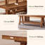Banc de salle à manger en bois massif 55,12 po
