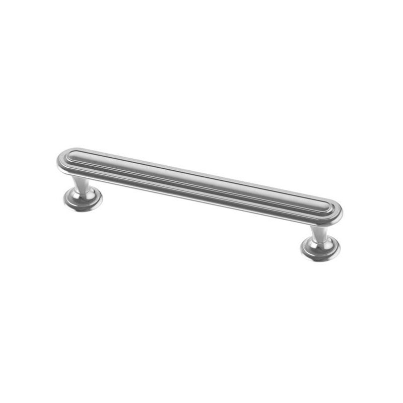 3" Emblem Bail Pull Heirloom Silver