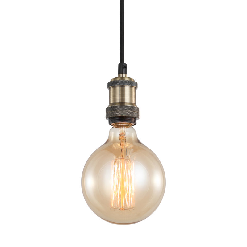 Pinnix 1 - Light Single Pendant, Antique Brass