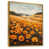 Toile avec cadre flottant or