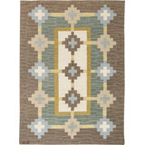 Vintage One-of-a-Kind Rectangle 5'10" X 7'10" Hand Knotted Area Rug