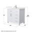Meuble-lavabo simple autoportant 36 po avec plateau en quartz Beckett-108351987-108351984-108351986
