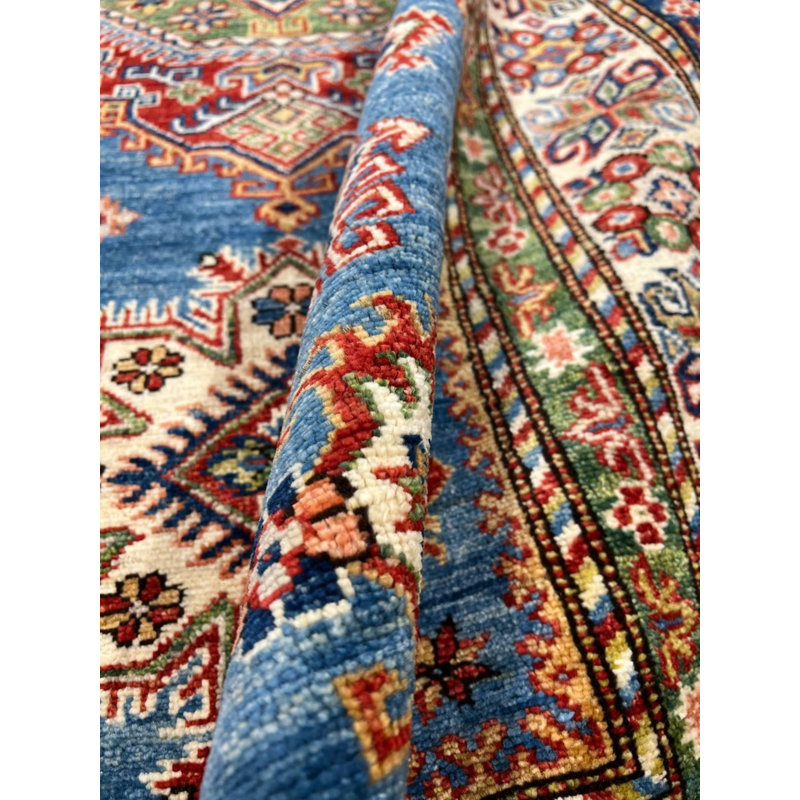 Oriental Area Rug in Light Blue
