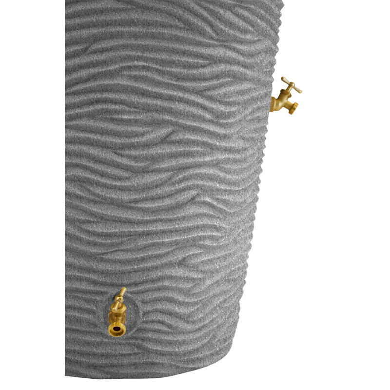 Impressions Dark Granite 50 Gallon Palm Rain Saver with Planter