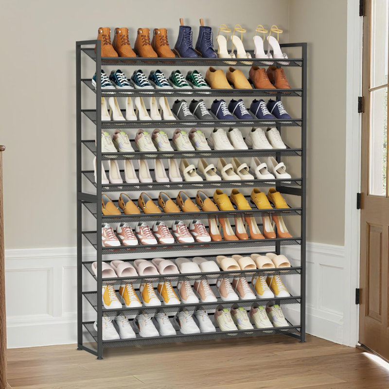 62 Pair Shoe Rack, Black