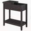 Table de rangement mince, table d'appoint étroite, table de bout