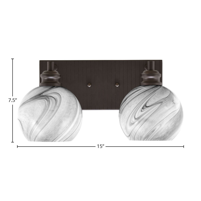 Éclairage pour meuble-lavabo à 2 lumières Asparas
