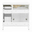 Meuble-lavabo de salle de bain de 36 pouces (91 cm) avec 4 tiroirs de rangement et porte à fermeture en douceur-1106623998