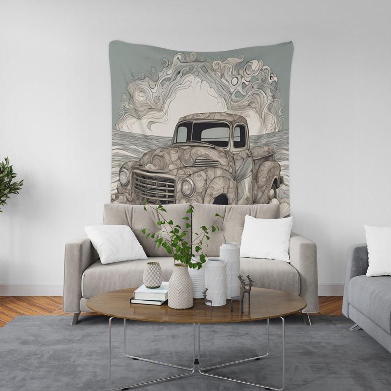 Tapisserie murale, H 80 po x l 68 po