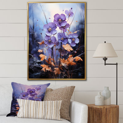 «Mute Tone Violets Merge» avec des paysages surréels sur toile