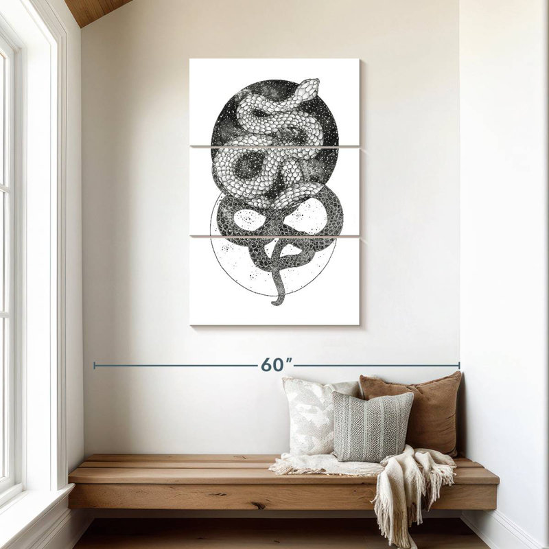 Brampt Good And Evil, 45" H x 28" W