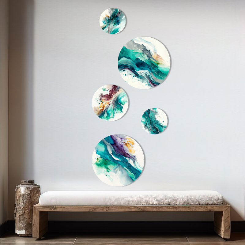 Abstract Wall Decor on Metal