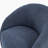 Garcia 28.5" Modern & Contemporary Swivel Chair with Boucle Fabric Upholstery, Metal Swivel Base, Foam over Pocket Coils-8903423