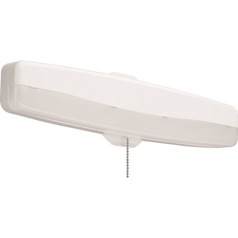 Sleek White Brushed Nickel LED Energy Star Flush Mount Light