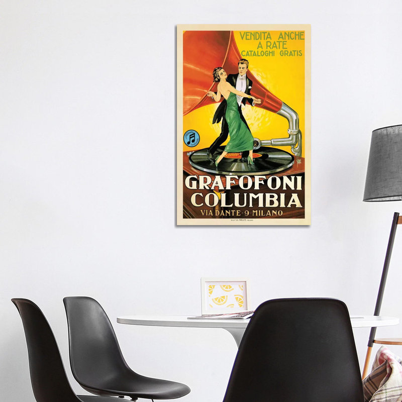 « grafofoni columbia, 1920 ca » par le haut de gamme d’art, impression sur toile, H 60 po x l 40po x P 1,5 po, Toile tendue