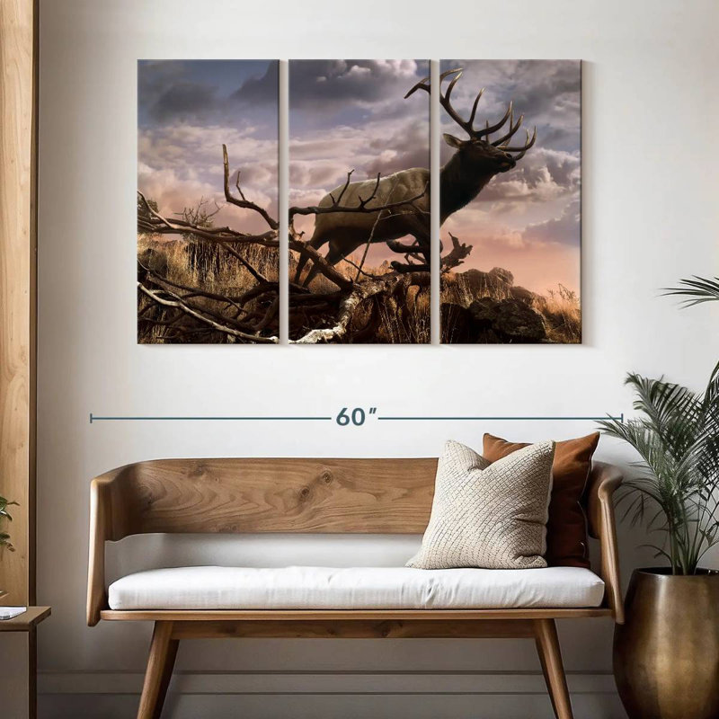 Elk Adventure, 32" H x 50" W