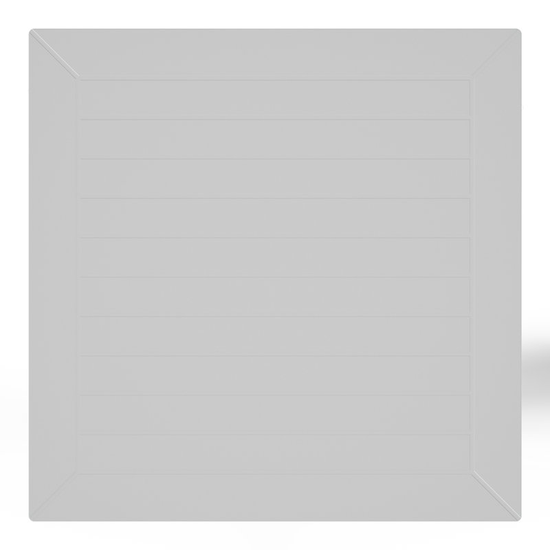 31.5" Outdoor Square Dining Table, Gray