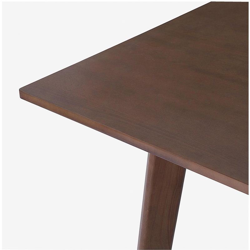 Table de salle à manger Rustic Farmhouse - Structure en bois massif, design moderne minimaliste pour la cuisine, la salle à manger et le salon