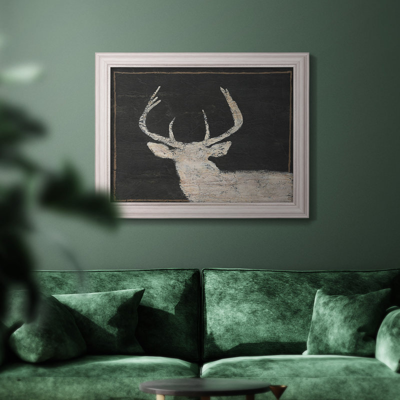 Chevron Brow Tine Deer I - reproduction de photo sur toile, H 21 po x l 25 po x P 2,5 po