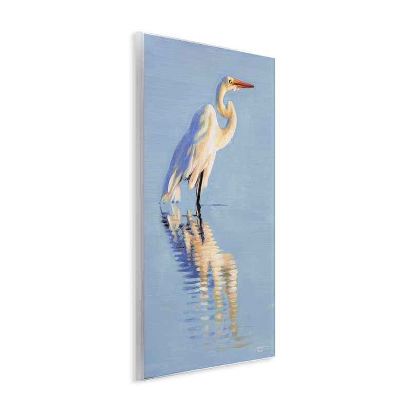 "Blue Aiget Reflection" par D. Rust, H 15 po x l 10 po