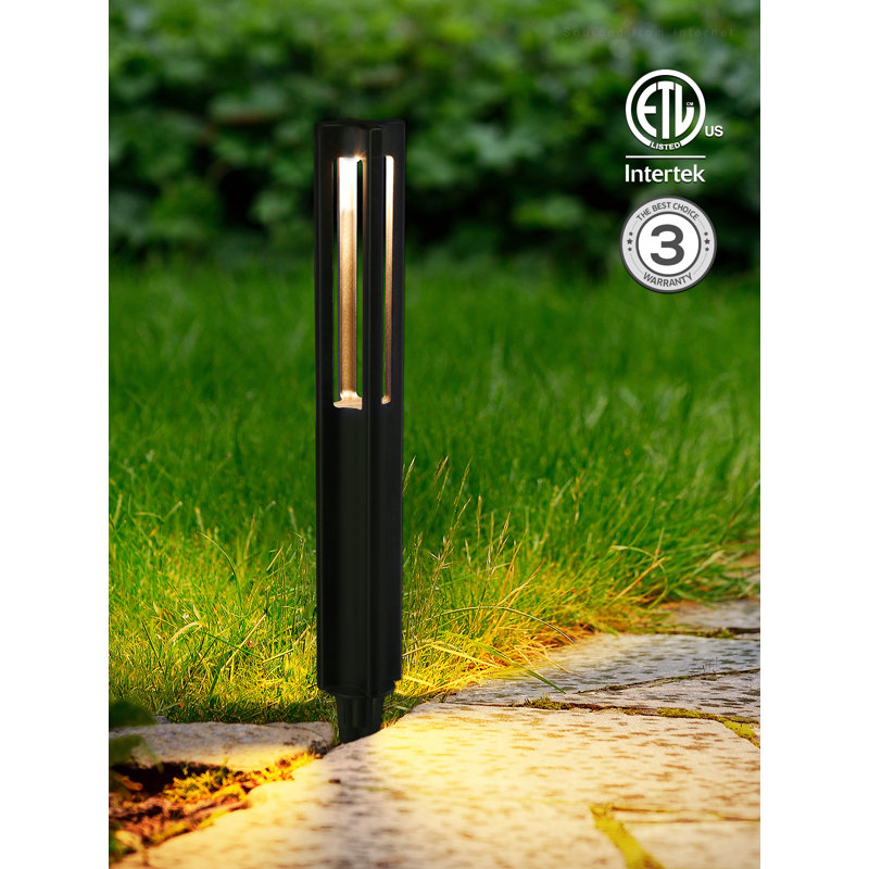 LED Hardwired Metal Pathway Light Modern Garden Landscape Lighting, 5CCT