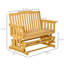 Banc oscillant pour 2 personnes Outsunny