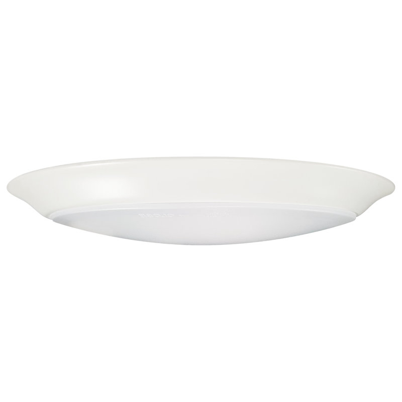 Willebroek Acrylic LED Flush Mount, White, 1.44" H x 9.49" W x 9.49" D