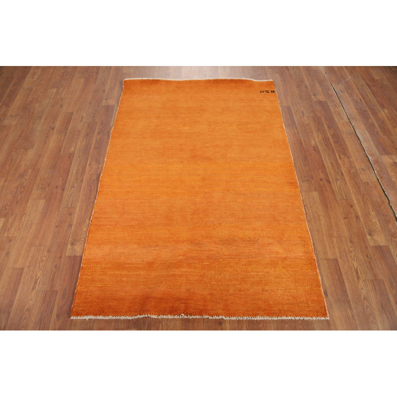Modern Wool Gabbeh Oriental Foyer Rug 3x5