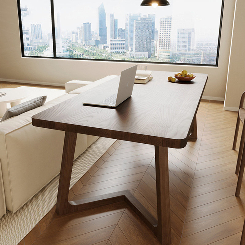 Table de salle à manger rectangulaire brune pour salle à manger / cuisine, H 29,53 po x L 62,99 po x l 27,56 po