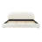 Upholstered Platform Bed with Rounded Headboard, Boucle Bed Frame with Poplar Wood Slats, Weight Capacity 800 lbs, No Box Spring Needed, Cream, King-1796911613