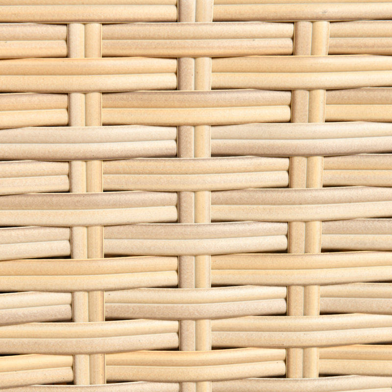 Poêle à gaz d'extérieur en rotin, Beige