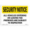Osha Security Notice Sign