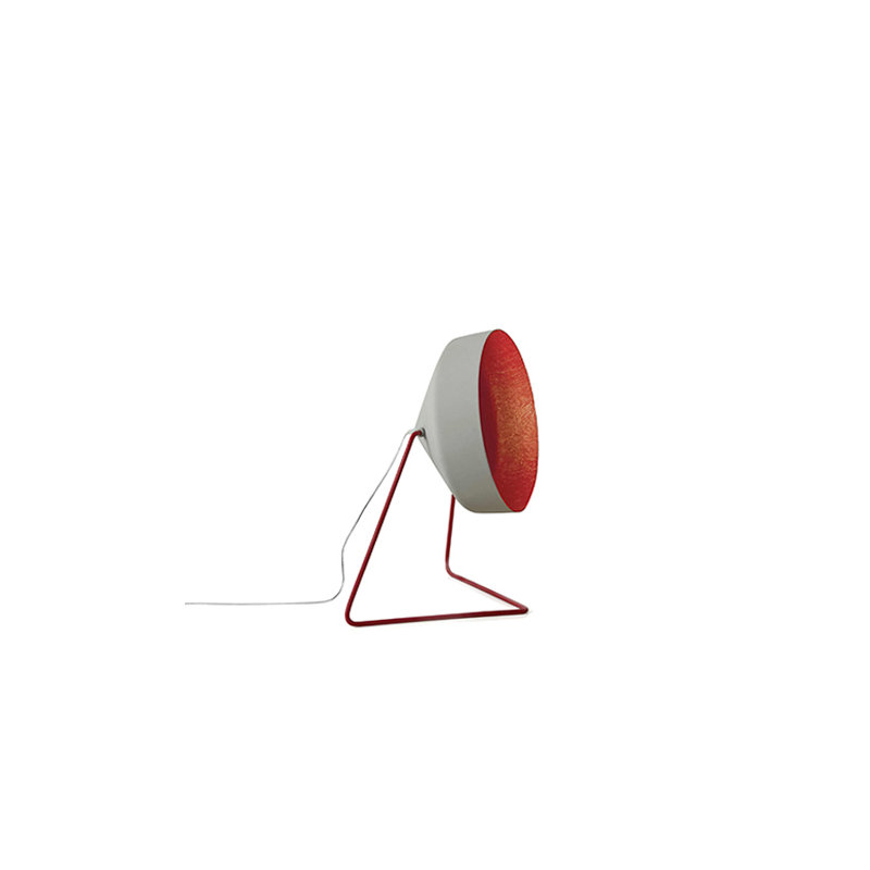41cm Novelty Floor Lamp with Outlet, Grey/Red