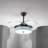 Alora 4 - Blade 42'' Modern Retractable Crystal Ceiling Fan LED Light With Remote Control and Light Kit Included