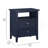 Weston Midnight Blue 2 Drawer Nightstand-1970096391