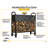 15.5'' W Metal Log Rack