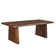 86" Dark Brown Solid Wood Dining Table