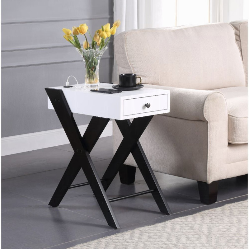 Table d'appoint Geonaa, Blanc