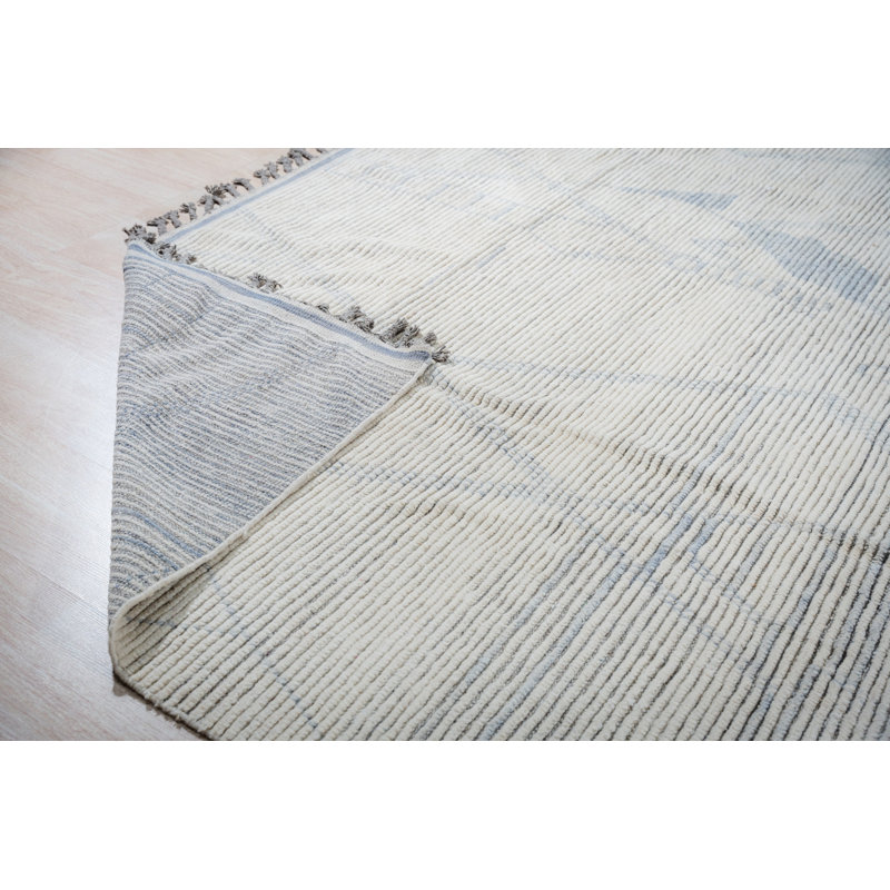 Tapis beige en laine noué à la main Marrakech Dune | Tapis contemporain Eastern Eastern Rugs