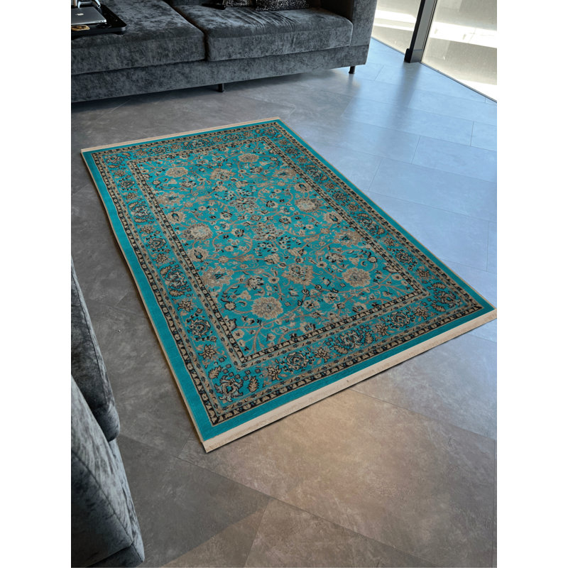 Floral Indoor / Outdoor Rug, Rectangle 4'8" x 6'7"