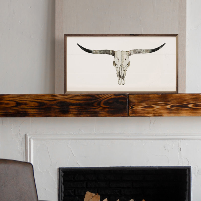" Longhorn Skull ", 18" H x 36" W