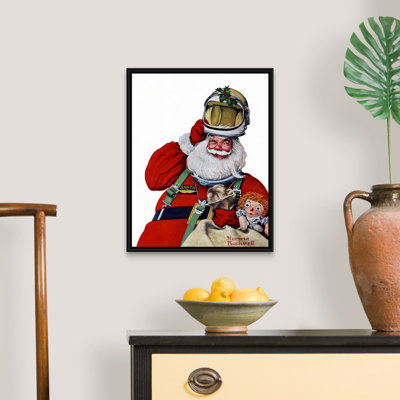 Space Space Santa, art mural sur toile