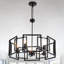 Lustre noir moderne à 5 lumières
