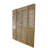 DYAG East 78.8 in. x 90.2 in. Brown Solid Wood 4 Panel Folding / Bi-Fold Screen Door