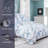  800TC 100% Egyptian Cotton Duvet Cover Set，3pcs Luxury Blue Watercolor Floral Shabby Chic Bedding Set, Aesthetic Botanical Pattern Aesthetic Botanical Pattern for Bedroom Guest Room Student Dorm All Seasons-101674815-101674814